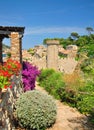 View of the castle of tossa de mar