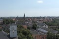 View from castle tower to the city Friedberg, Hesse, Germany Royalty Free Stock Photo