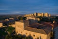 View of the castle in Trujillo (Spain) Royalty Free Stock Photo