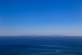 View of Catalina Island off the coast of Malibu, California Royalty Free Stock Photo