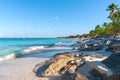 Catalina island - Playa de la isla Catalina - Caribbean tropical beach and sea Royalty Free Stock Photo