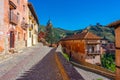 View of the cathedral of Albarracin in Spain Royalty Free Stock Photo