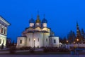 View of the Cathedral of the Annunciation of the May night. Kazan Kremlin.