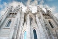 View of the cathedral in Barcelona Spain Royalty Free Stock Photo