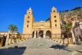 View of the Cathedral of Cefalu, Sicily, Italy during summer Royalty Free Stock Photo