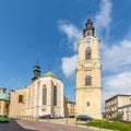 View at the Cathedral with Clock Tower in Przemysl - Poland