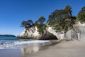 View of the Cathedral at Cathedral Cove Royalty Free Stock Photo