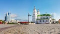 View on Cathedral of the Holy Spirit - main Orthodox church of Minsk, Belarus. Cathedral of the Holy Spirit Landmark Royalty Free Stock Photo