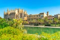 Old historic monument Cathdral of Palma de Majorca, Spain Royalty Free Stock Photo