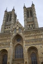 View of the Cathedral in Lincoln, Lincolnshire on September 19, 2023 Royalty Free Stock Photo