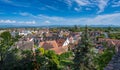 View from Cathedral Mountain to Eckarts Mountain (Breisach am Rhein) Royalty Free Stock Photo