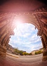 View of Cathedral Notre-Dame entrance de Reims Royalty Free Stock Photo