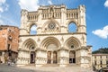 View at the Cathedral of Our Lady of Glory and Saint Julian in Cuenca - Spain Royalty Free Stock Photo