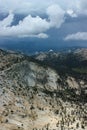 View from Cathedral Peak rock climbing adventure in Yosemite National Park California Royalty Free Stock Photo