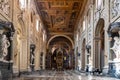 View of cathedralÃÂ´s nave in Rome