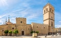 View at the Cathedral of Saint John the Baptist in the strets of Badajoz - Spain