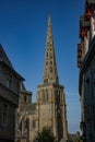 View on the cathedral Saint Tugdual of Treguier Royalty Free Stock Photo