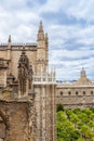 View of Cathedral of Seville, Spain Royalty Free Stock Photo