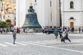 View of Cathedral square and Tsar bell in the Moscow Kremlin