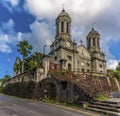 A view the cathedral in St Johns,  Antigua Royalty Free Stock Photo