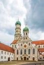 View at the Cathedral of St.Ulrich and St.Afra in Augsburg, Germany Royalty Free Stock Photo