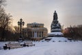 View of the Catherine Garden in winter