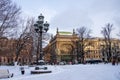 View of the Catherine Garden in winter