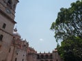 view of a catholic church in the city of Morelia, Mexico Royalty Free Stock Photo