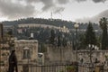 View from the Catholic order and church of St. John the Baptist towards the Orthodox female order in Ein Kerem near Jerusalem in