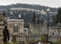 View from the Catholic order and church of St. John the Baptist towards the Orthodox female order in Ein Kerem near Jerusalem in