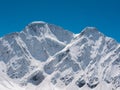 View of the Caucasus Mountains from Cheget, height 3050 meters, Kabardino-Balkaria, Russia