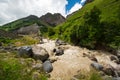 View of Caucasus mountains