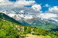 The Caucasus Mountains at Mestia - Upper Svaneti, Georgia Royalty Free Stock Photo