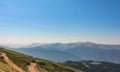 View of the Caucasus Mountains, Rosa Khutor, Sochi, Russia, 2014.