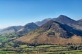 A view of Causey Pike from Catbells Royalty Free Stock Photo