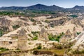 View of the cave houses of Cappadocia. Royalty Free Stock Photo