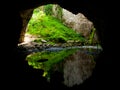 View through the cave in Rakov Skocjan