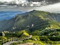 the view of Ceahlau mountains during summer Royalty Free Stock Photo