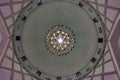 View of the ceiling of the Blue Mosque Royalty Free Stock Photo