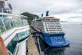 View of the Celebrity Eclipse  while docked at Sitka Royalty Free Stock Photo