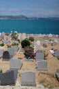 View of cemetery in Saint Tropez, France