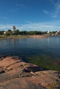 View the center of Hanko from granit rock