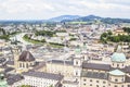 View of the center of Salzburg from Hohensalzburg Fortress