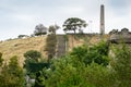 View from center to old Great Mithridates Staircase with repair work on leading to Memorial of Glory