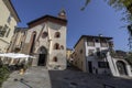 View of the center town of Avigliana, province of Turin, Piedmont, Italy