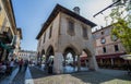 View of the center village of Orta San Giulio, Novara province, Orta lake, Italy. Royalty Free Stock Photo