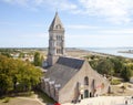View at central chruch at island of Noirmoutier in France
