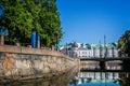 View of central Gothenburg from the canal in Gothenburg, Sweden