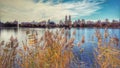 A view of the Central Park from Central Park East - NEW YORK CITY - NYC Royalty Free Stock Photo