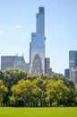 View from the Central Park lawn Royalty Free Stock Photo